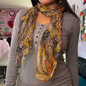 Vintage Y2K sheer boho scarf